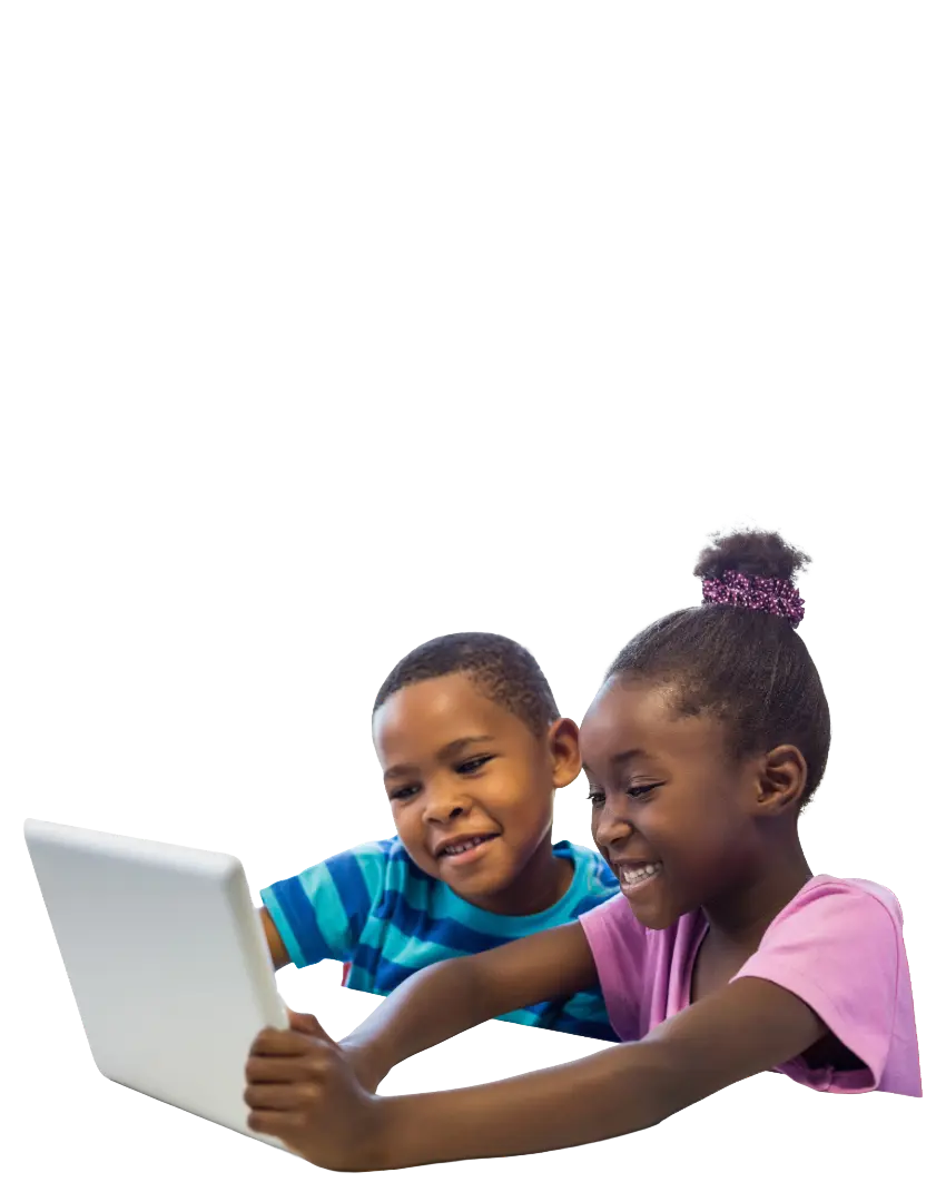 Children learning with a laptop funded by donations to Tech On Hand, showcasing the impact of financial contributions Children learning with a laptop funded by donations to Tech On Hand, showcasing the impact of financial contributions
